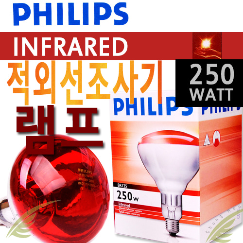 필립스 적외선램프 INFRARED BR125 250W